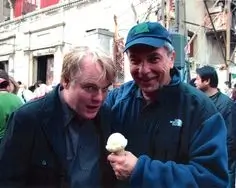 Phillip Hoffman enjoying Leopolds Ice Cream