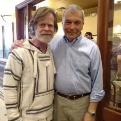 William Macy and Stratton Leopold pictured in the shop